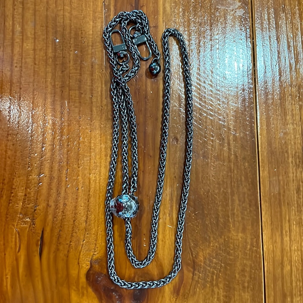 New Adjustable Crossbody/ Shoulder Strap Purse/Wallet Chain in Black - Picture 8 of 14